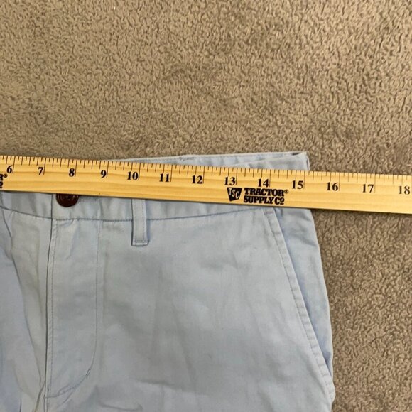 NEW Lands' End Men's 30 11" Inseam  Chino Shorts 2-Pack Orange & Soft Blue - Picture 3 of 8